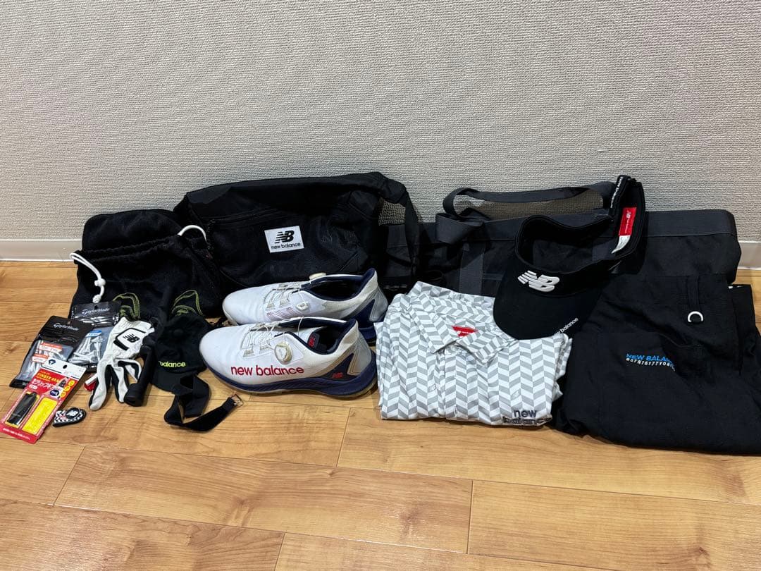 た*し様 ニューバランスゴルフ他ゴルフウェア関連一式 new balance golf - レインウェア 上下セット | ブラック | メンズ