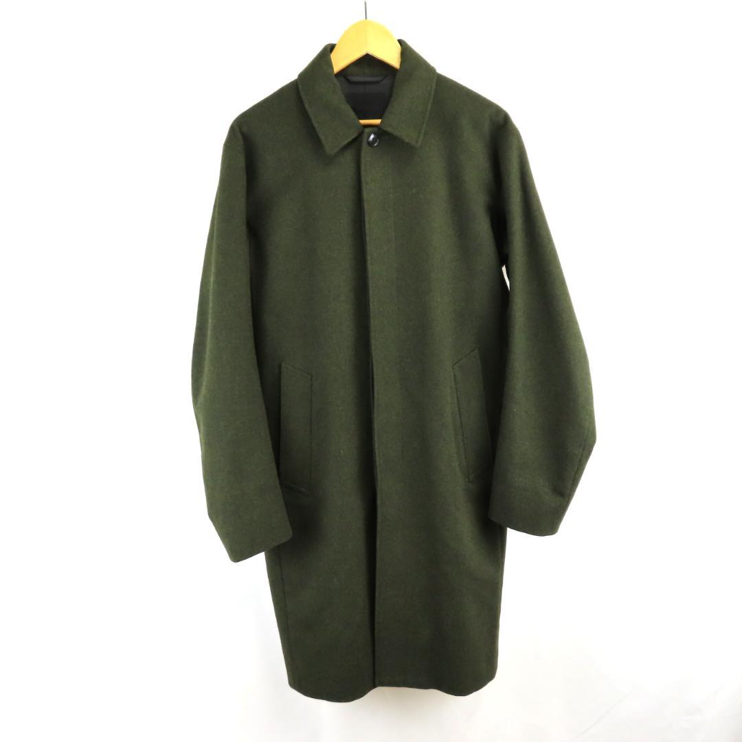 美品 LAD MUSICIAN ウール ステンカラー コート 46 メンズ 緑 - メルカリ