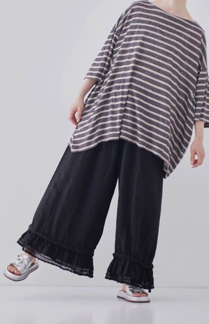 ネストローブ nest Robe リネン近江晒しレース 2wayパンツ - メルカリ