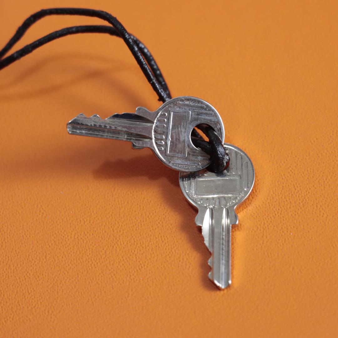 美品！エルメス カデナ キー 南京錠 シルバー 102番 スペアキー付き