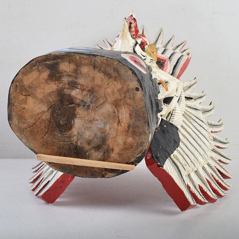 バリ島 インドネシア 彩色木彫 ガルーダ像 置物 N R9435B - メルカリ