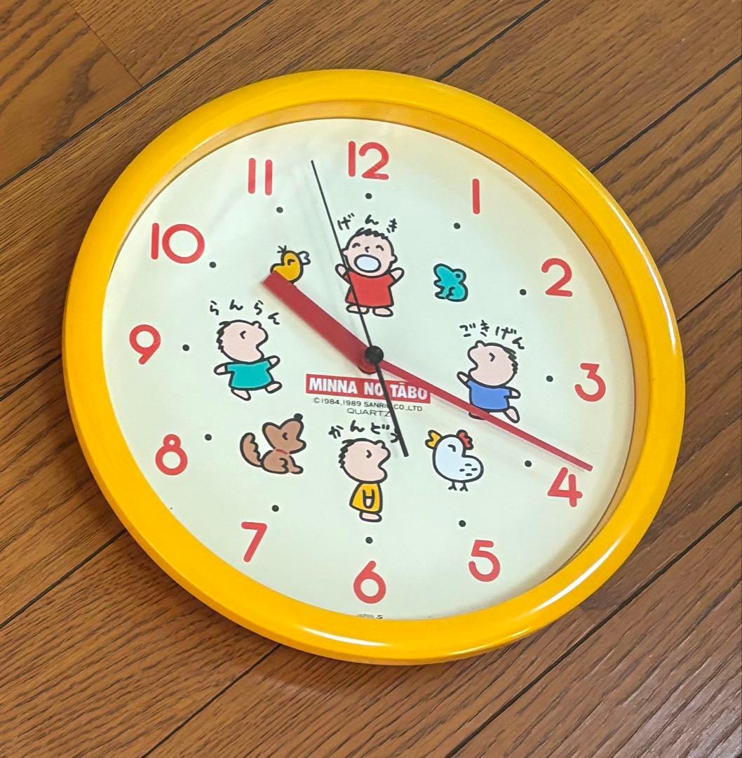 【昭和レトロ激レア】サンリオ みんなのたぁ坊壁掛け時計♡ 📢🙇2/22(日)完売のお知らせ🙇 ❎サンリオキャラクターズ レトロ
