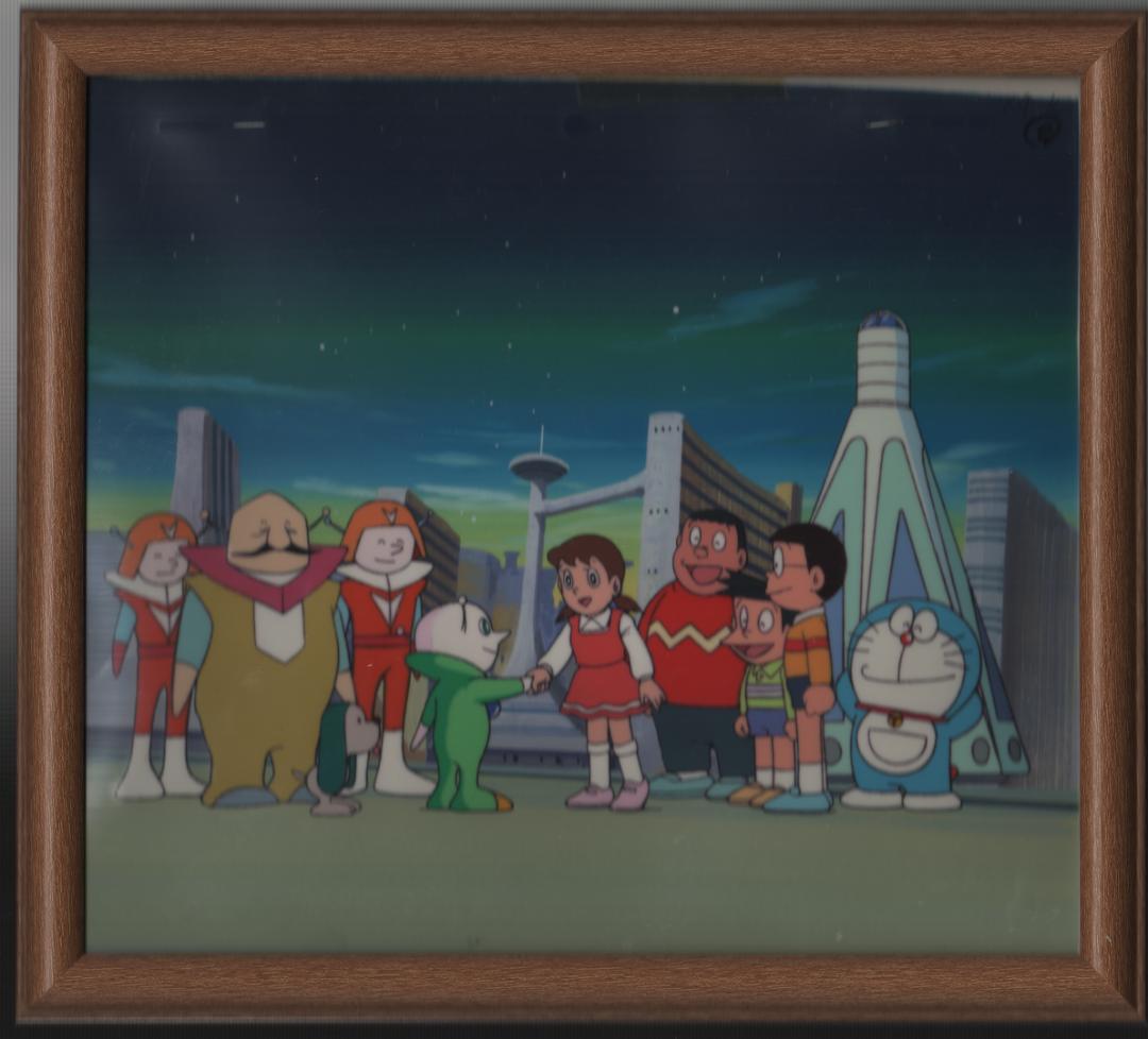 ドラえもん」劇場版アニメ背景画付きセル画額縁入り - メルカリ
