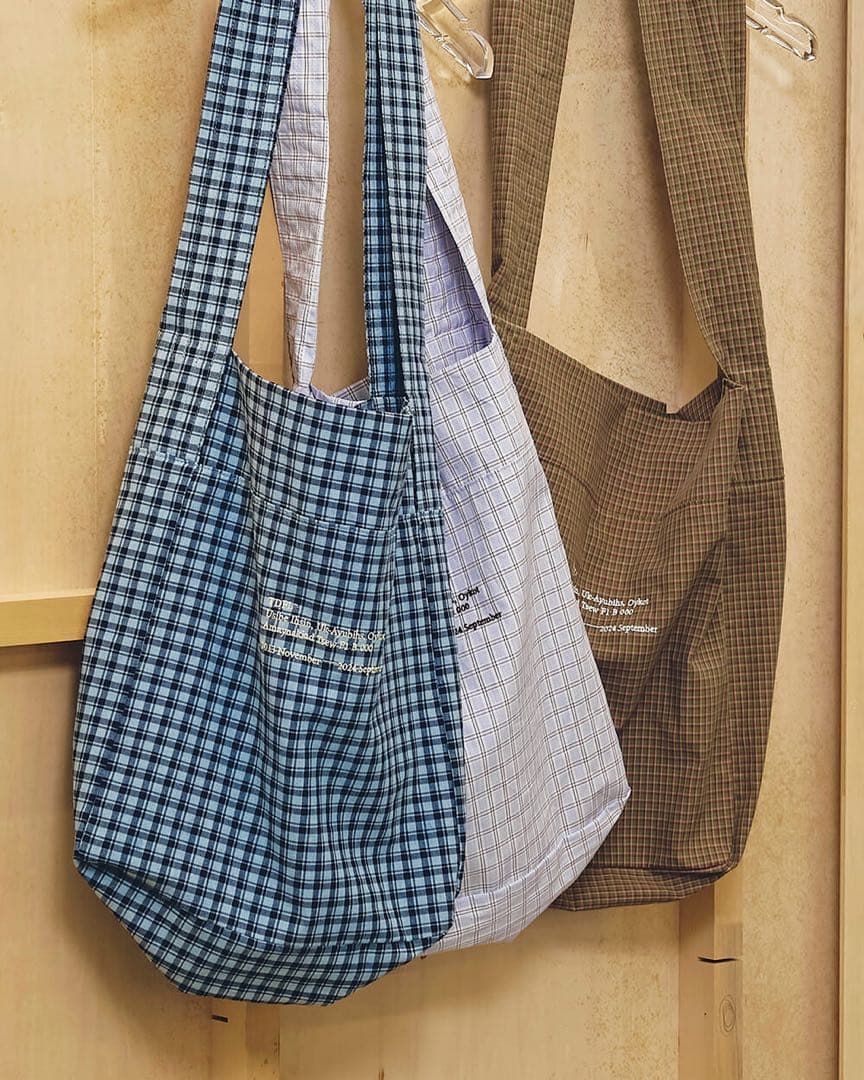 Todayful ノベルティ チェックショルダーバッグ BLU