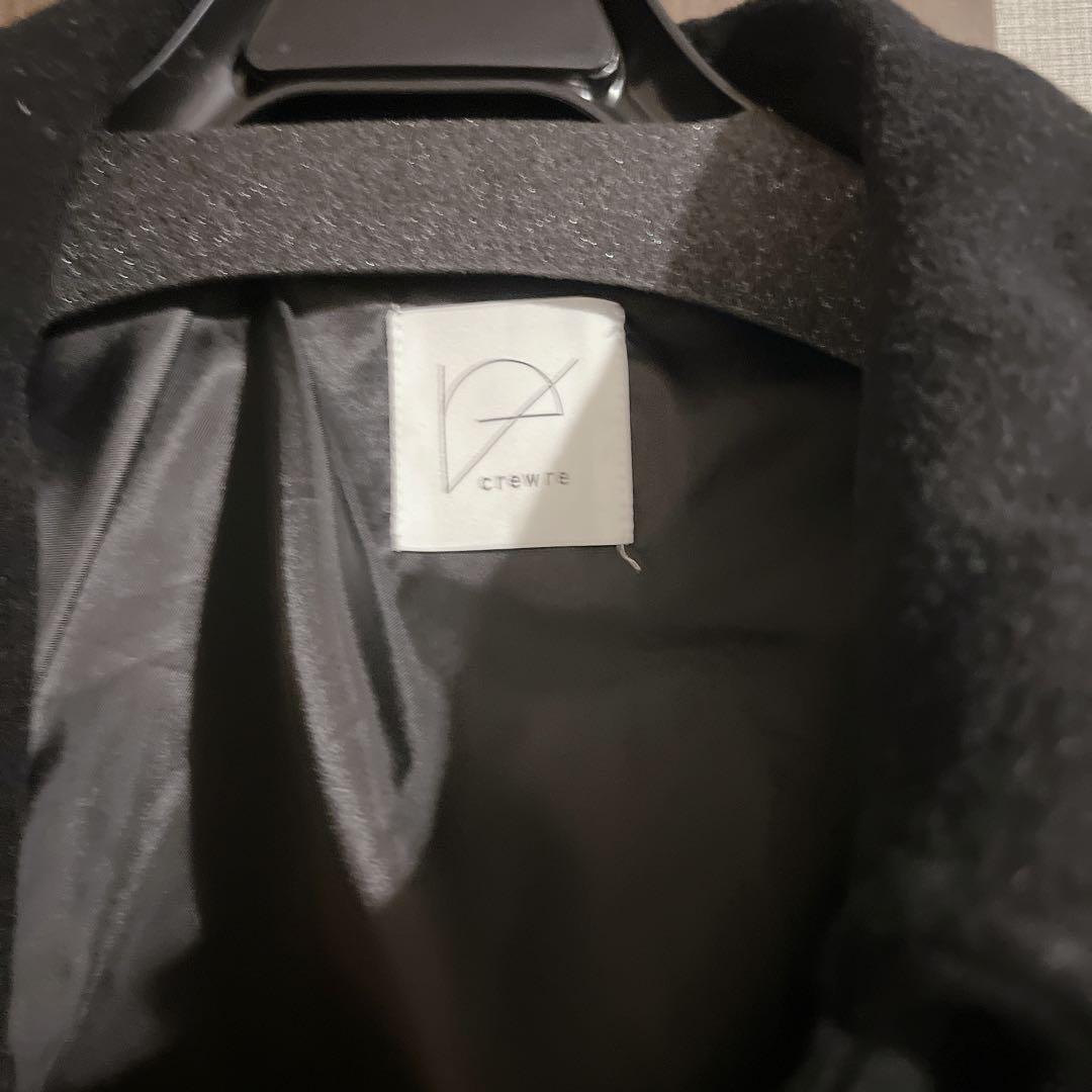 美品】crewre リバーロングステンカラーコート Black サイズ1 - メルカリ