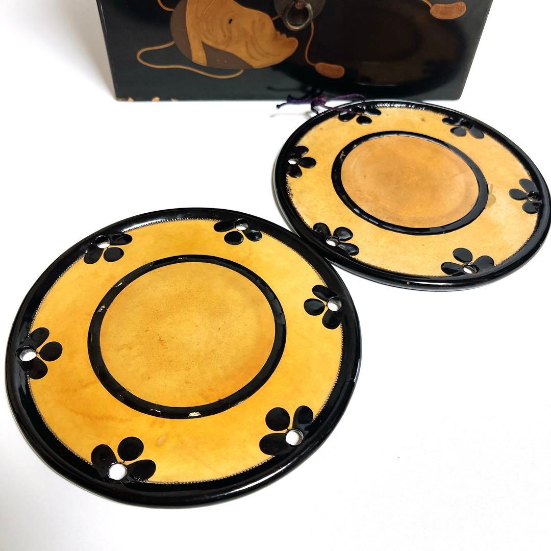 蔵出し・希少】鼓 蒔絵 小鼓 胴 和楽器 漆塗り 伝統芸能 能 歌舞伎 鳳凰