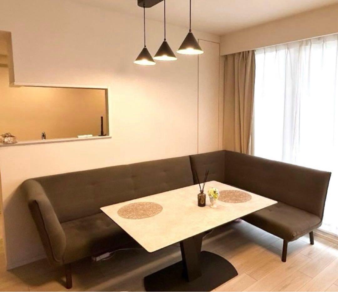 セラミックテーブル ライトグレー 開梱設置付 セラミックテーブル 幅180 ダイニングテーブル シギヤマ