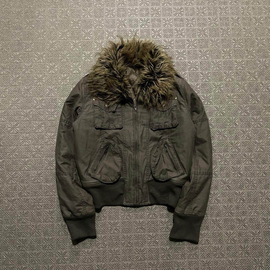 ジャケット・アウター Y2K mulch pocket cargo zip flight jacket 楽天市場】ブルゾン 多ポケット アウター ジャケット カーゴジャケット