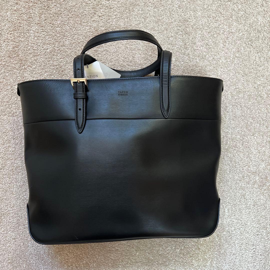 タケオキクチ　黒レザートートバッグ レザー調トートバッグ （トートバッグ）｜tk.TAKEO KIKUCHI