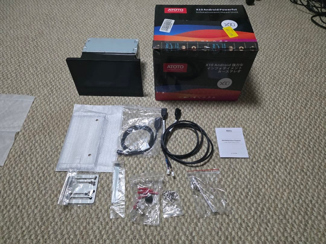 「美品」ATOTO X10カーナビ 9インチインチ オマケ ATOTO X10 ディスプレイオーディオ カーナビ 9インチ X10G209E