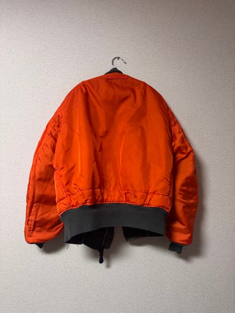 \"希少\" ALPHA アルファ　MA-1 Mサイズ　80s USA製