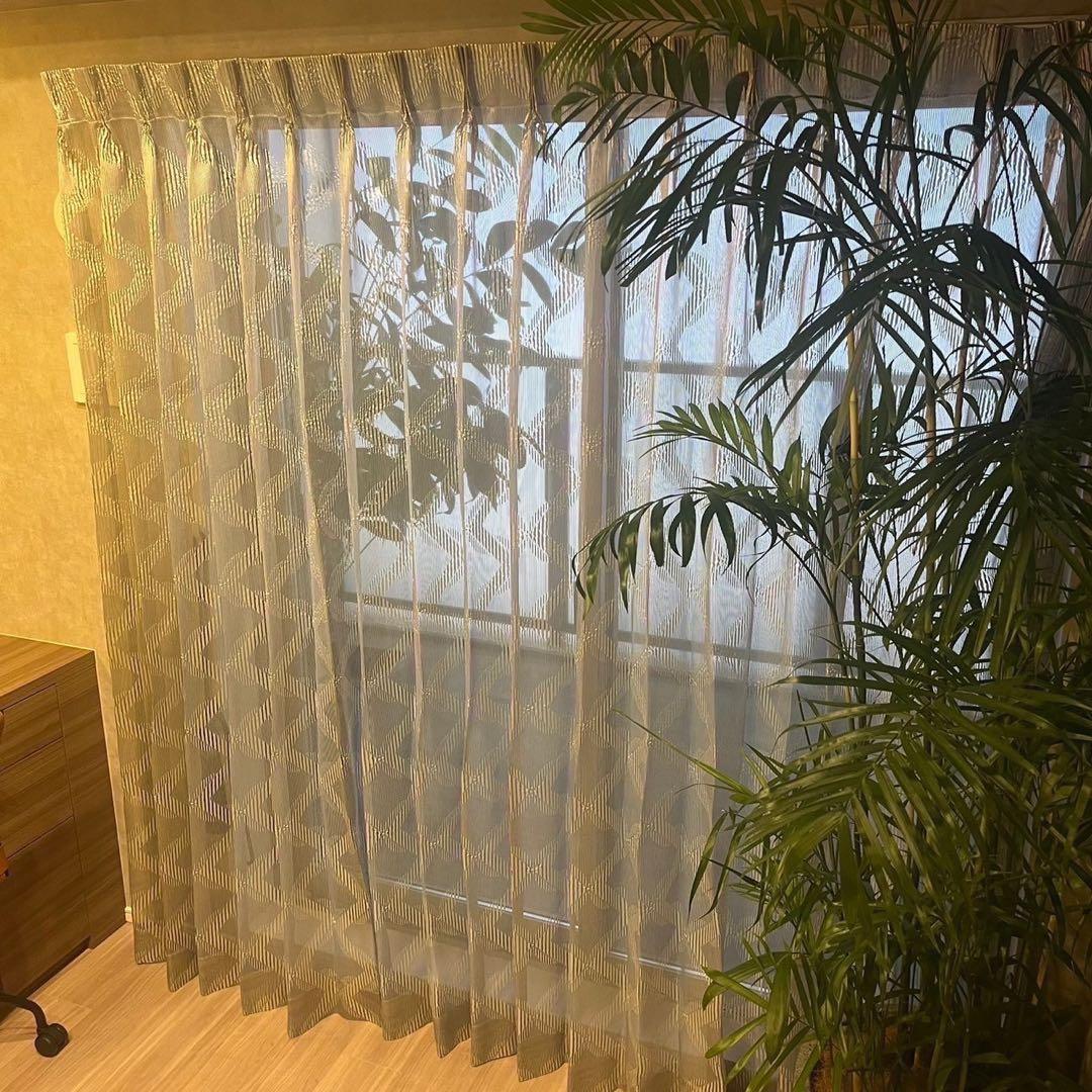 モデルルーム 展示品 レース カーテン 片開き インテリア 家具 Fe2014