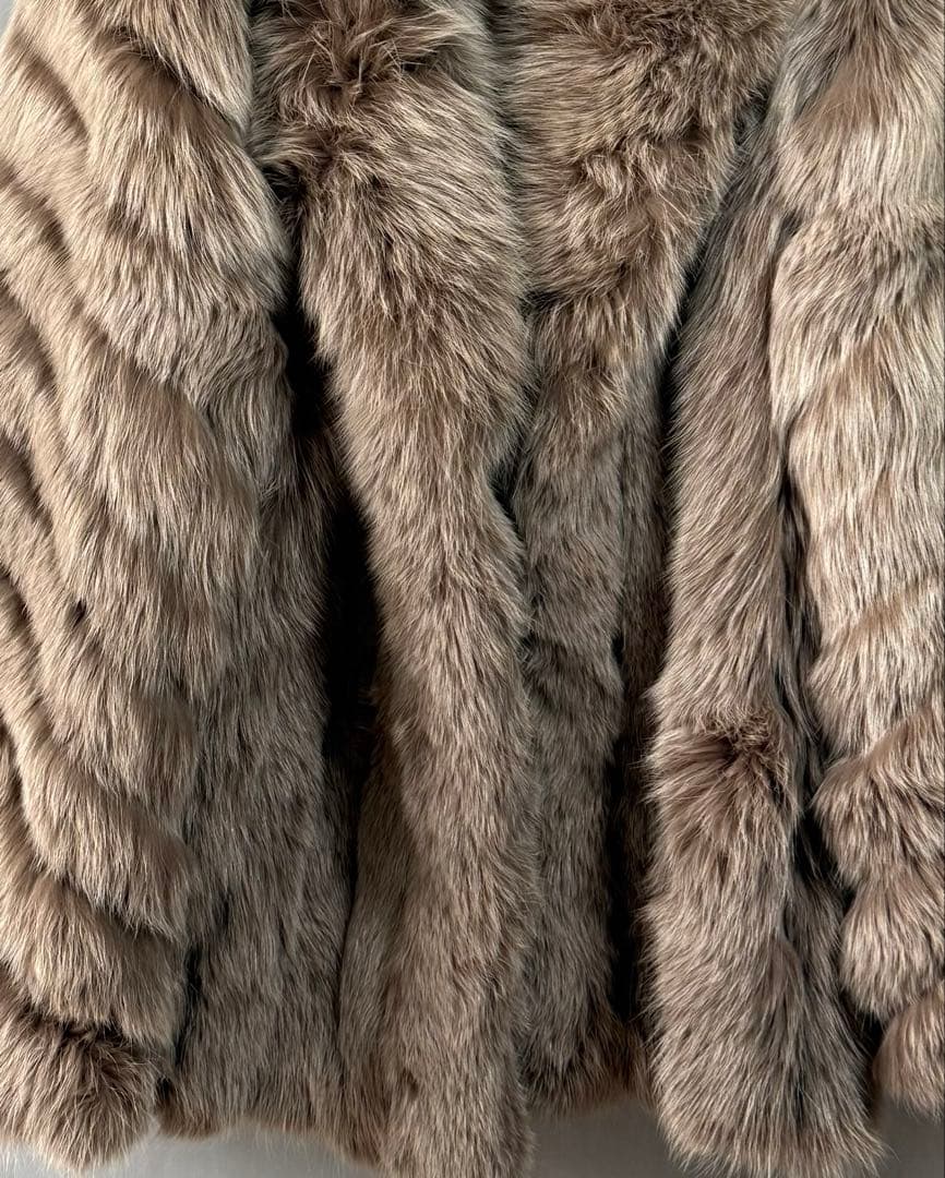 極肉厚SAGA FOX サガフォックス 銀サガ高級リアルファーコート