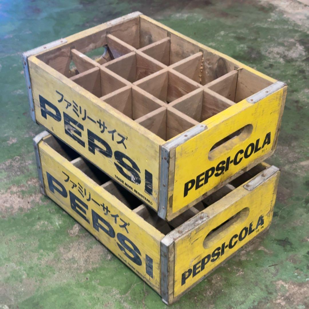ペプシ ファミリーサイズ 木箱 2個セット ペプシ ファミリーサイズ 木箱 2個セット ペプシ ファミリーサイズ 木
