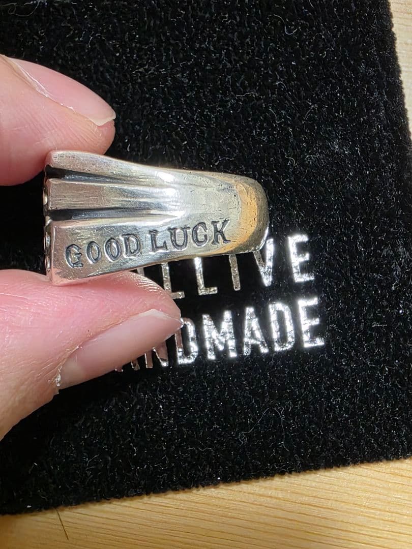 シルバー リング GOOD LUCK 19号 - メルカリ