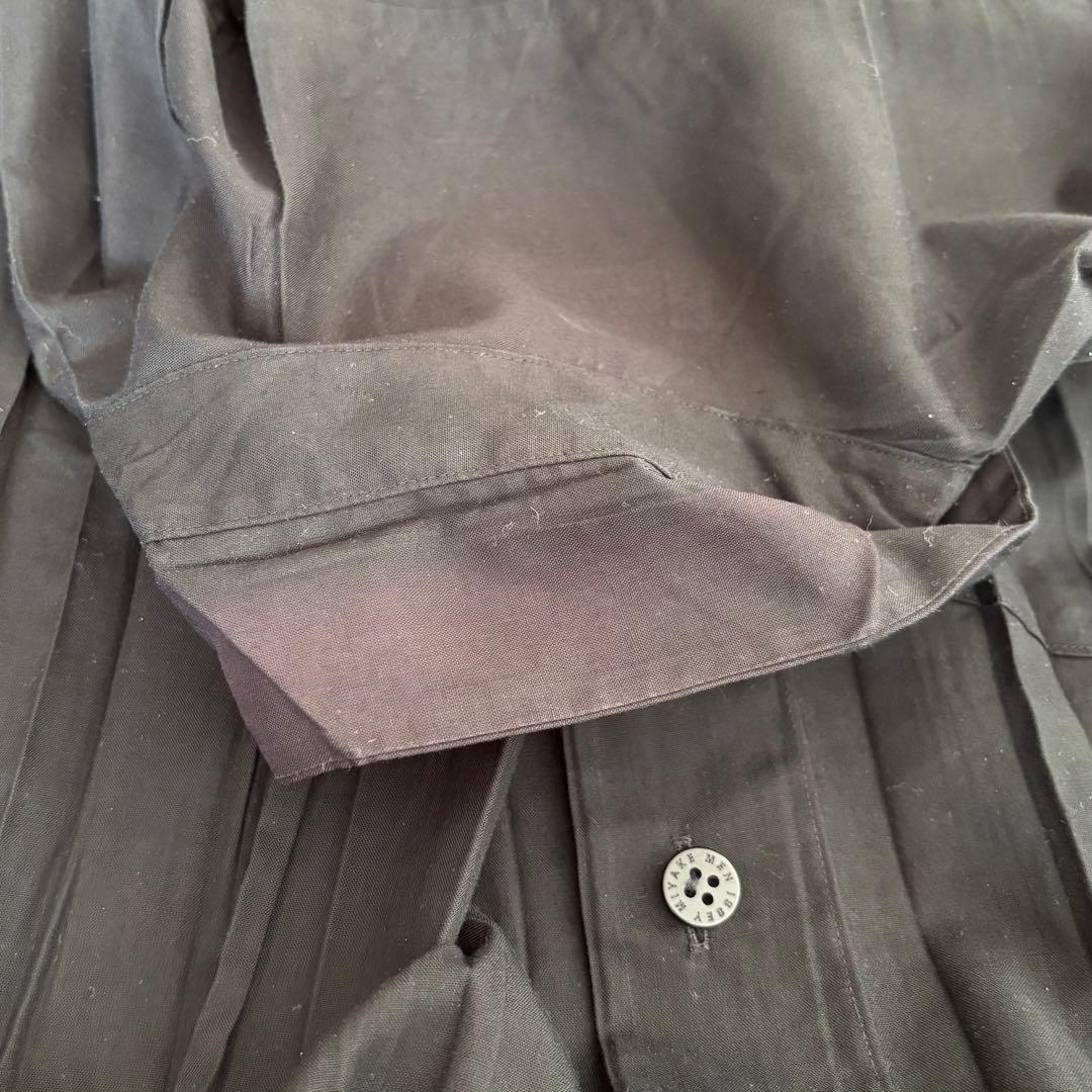 ISSEY MIYAKE MEN プリーツ シワ加工 シャツ ブラック - メルカリ