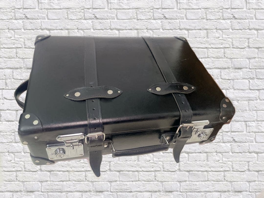 ハ*イ様 【中古】グローブトロッター キャリーケース 黒 GLOBE-TROTTER（グローブトロッター） GLOBE TROTTER スーツケース