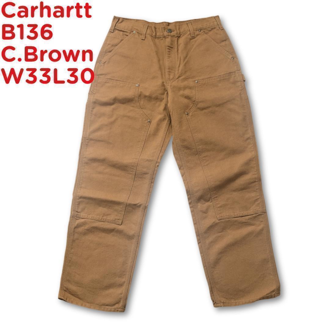 USA製 カーハート ブラウン B136 W33L30 ダブルニー - メルカリ