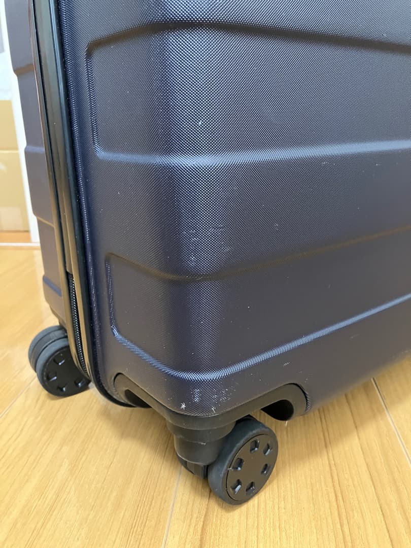 無印ハードキャリーケース(35L) ストッパー付ネイビー