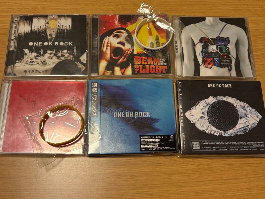 ONE OK ROCK アルバム 6枚セット 初回盤 CD+DVD おまけ付 ONE OK ROCK アルバムCD 初回限定盤 6枚セット - メルカリ