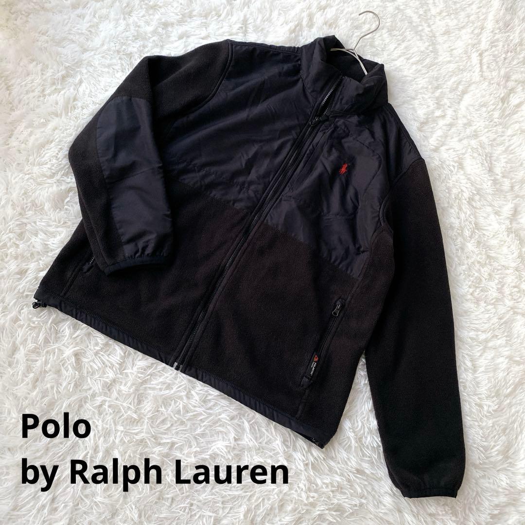 POLO RALPH LAUREN フリースジャケット【M】ポニー刺繍 ブラック