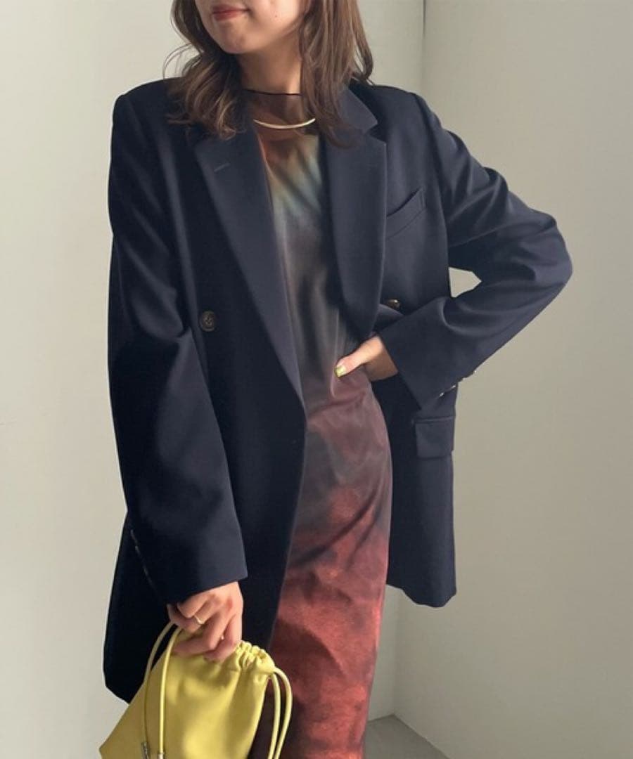 CLASSIC MINIMAL TAILORED JACKET ネイビー M CLASSIC MINIMAL TAILORED JACKET（テーラードジャケット）｜Ameri