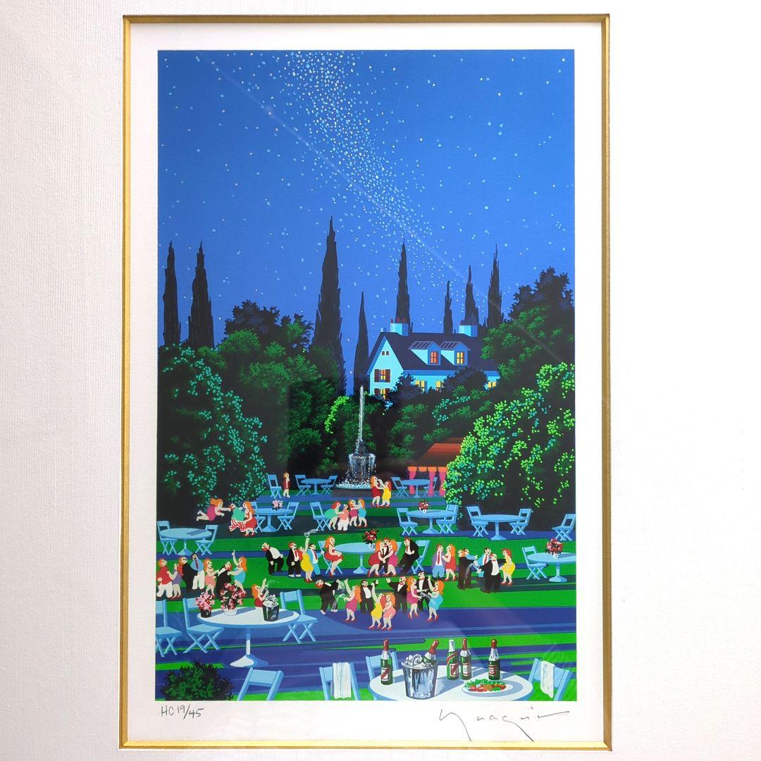 お値下げ* ヒロヤマガタ「スターライト イブニング」直筆サイン 額縁