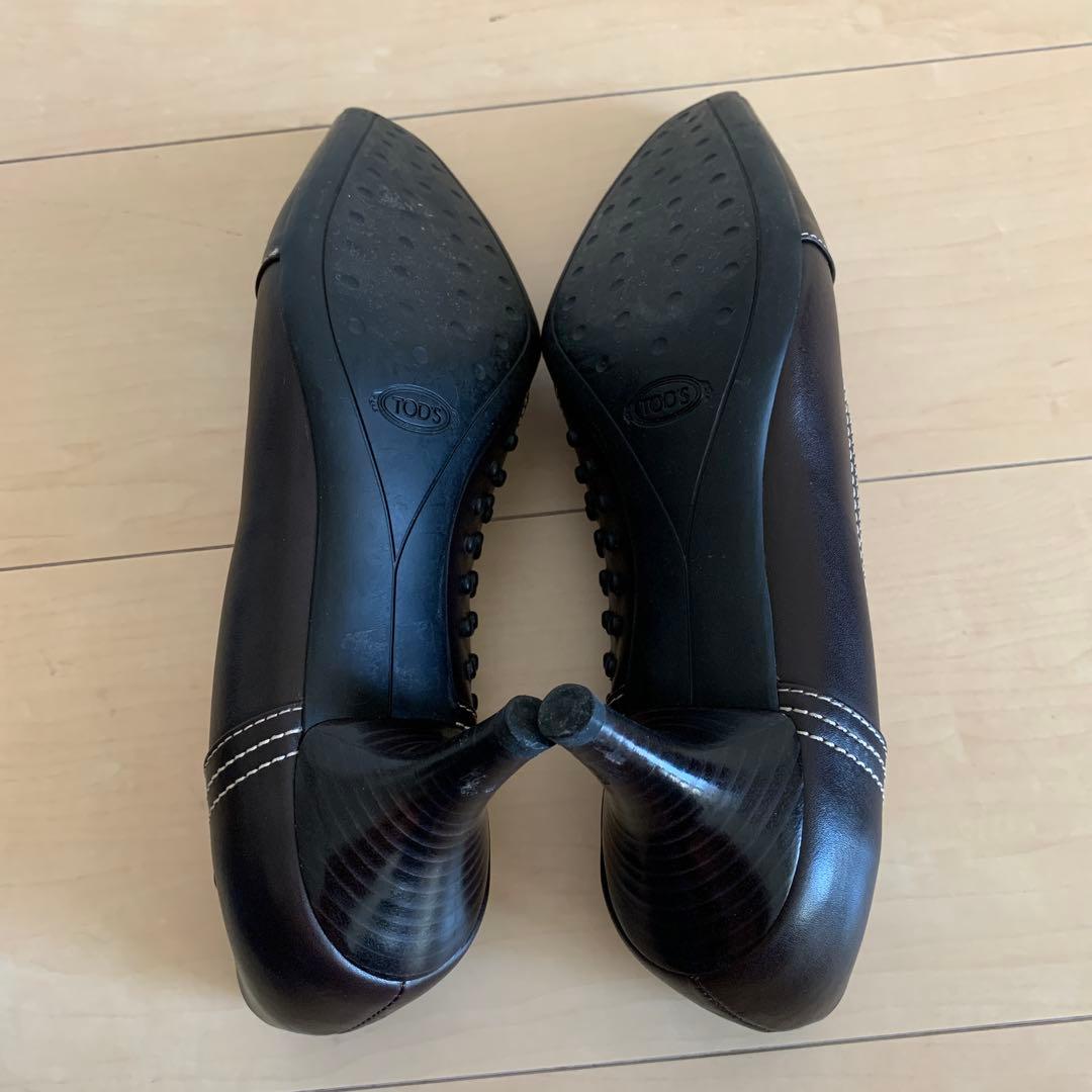 TOD'S】ダークブラウンパンプス サイズ38