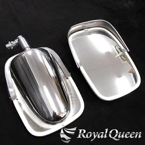 0575 復刻版 ステンレス製 五光ミラー 鏡面 ハイウェイミラー 高速ミラー Royal Queenオリジナル♪復刻版 ステンレス製 五光ミラー 鏡面