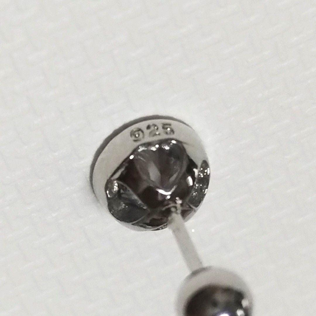 モアサナイト 人工ダイヤ ピアス S925 シンプル シルバー おしゃれ