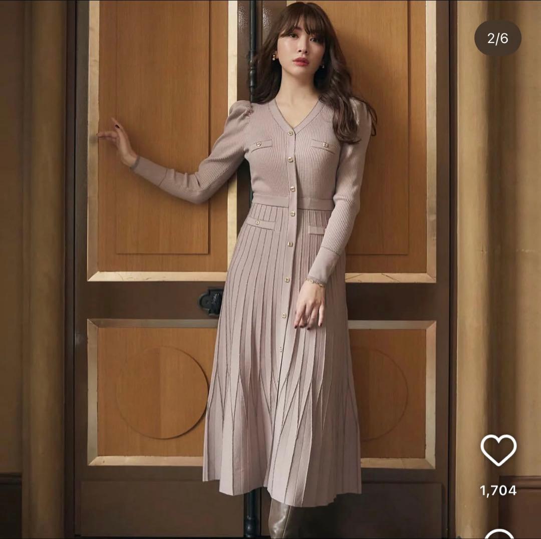 美品】Sサイズherlipto SuiteRoomKnitLongDress - メルカリ