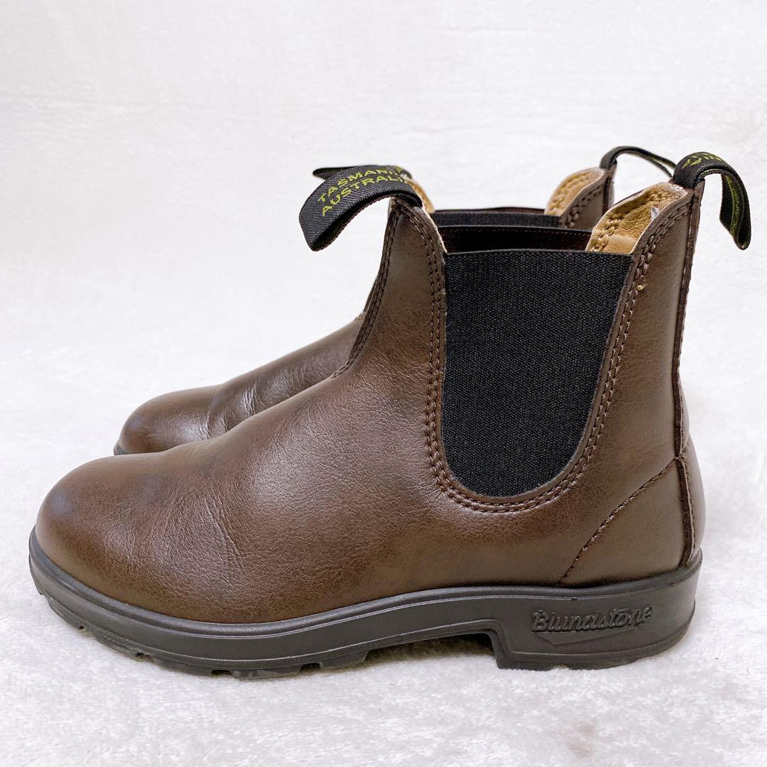 美品　ブランドストーン　サイドゴアブーツ　ブラウン　UK4　23.5cm　茶色