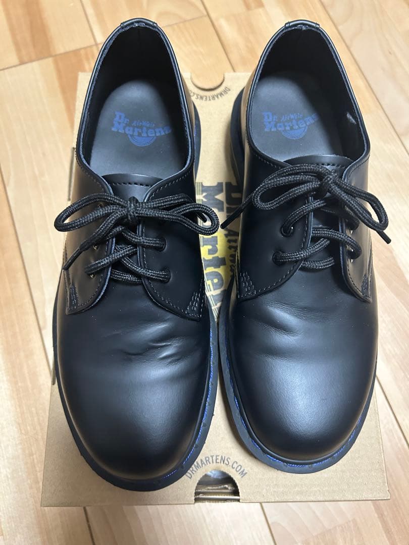 Dr.Martins 1461 ネイビーステッチ ドクターマーチン 3ホール - メルカリ