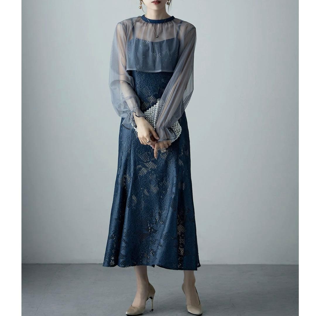 etoll. 3WAY チュールボレロ レース キャミワンピース オケージョン