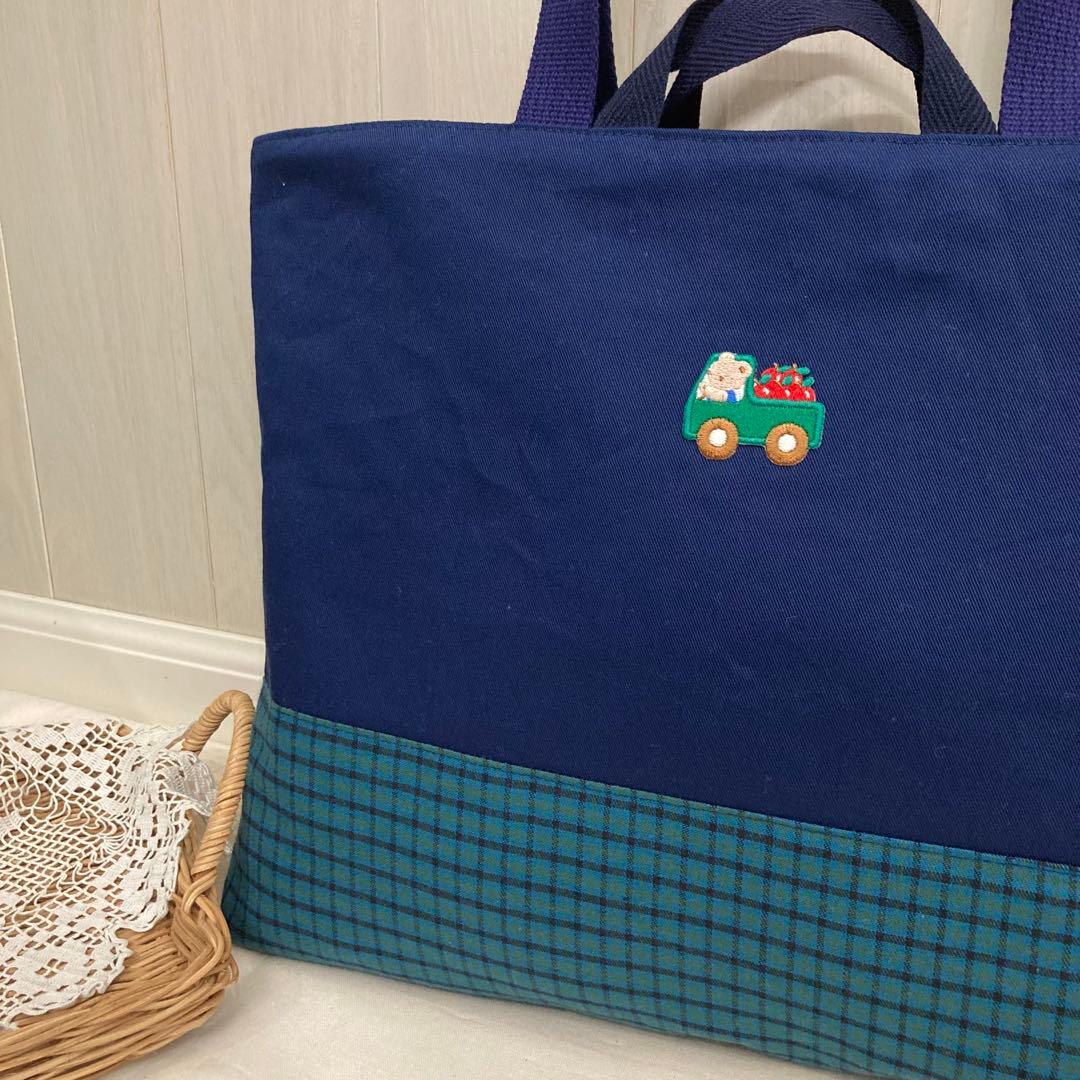 【現品限り】《ファミリア好きな方に》通園通学グッズ　5点セット　りんご　トラック