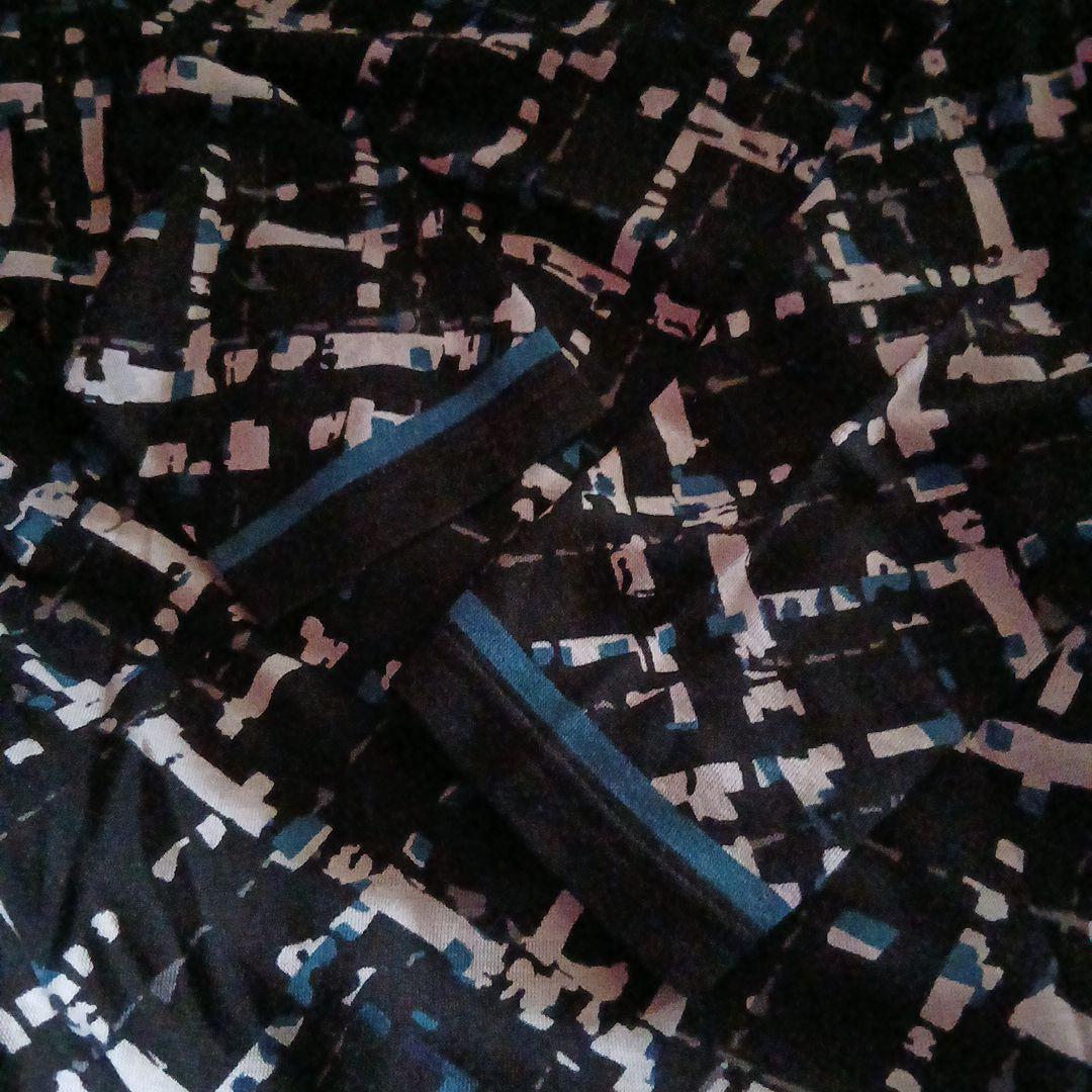 Leilian レリアン 幾何学模様の長袖チュニック サイズ13プラス