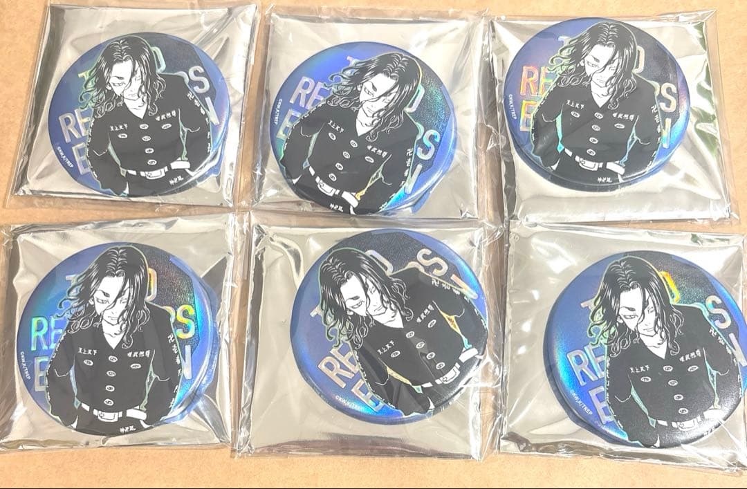 東京リベンジャーズ 台湾 高雄 台北展 水玉光缶バッジ 場地圭介