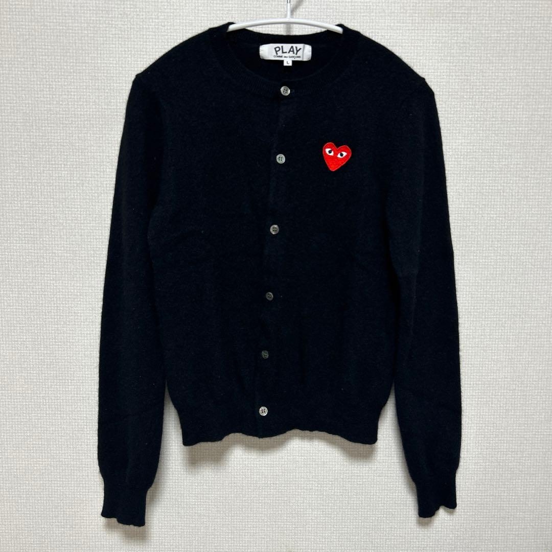 PLAY COMME des GARÇONS カーディガン ブラック L - メルカリ