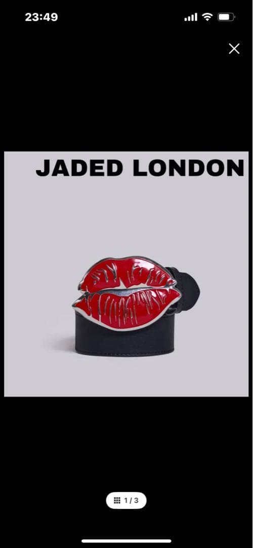 即完売 限定品JADED LONDON キスマークベルト jaded london Cupid belt ジェイデッドロンドン - メルカリ
