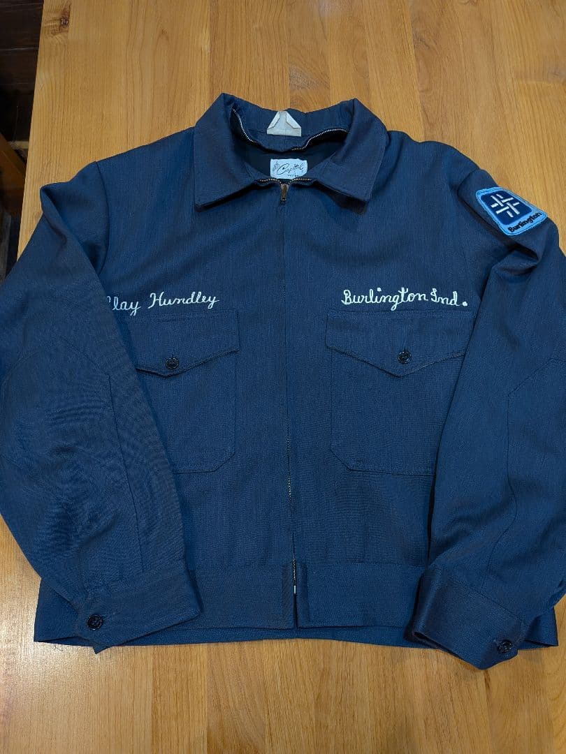 希少60s Capital ワークジャケット ウィップコード ウールギャバ