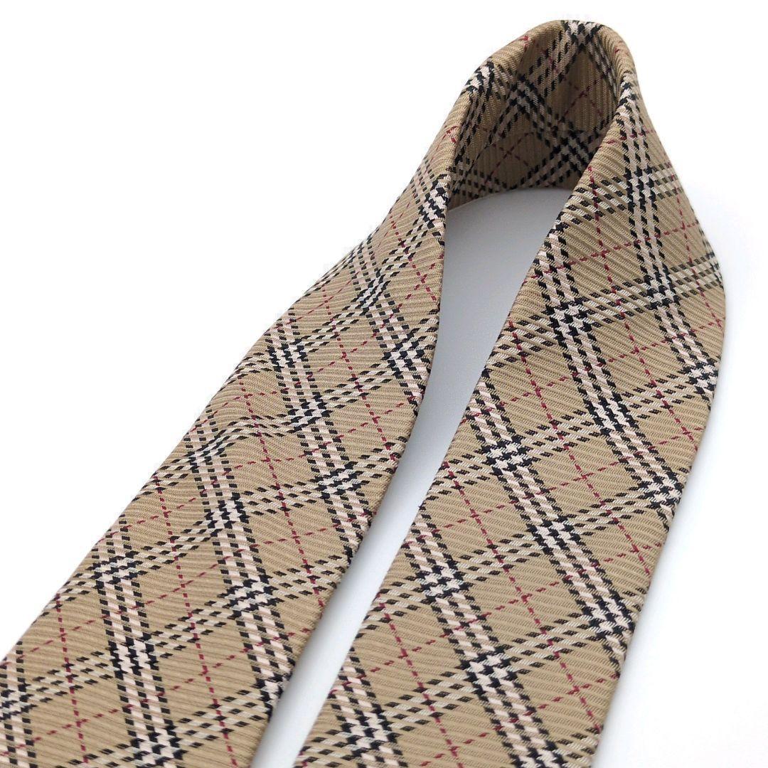 新品未使用】バーバリーロンドン ネクタイ ベージュ ノバチェック