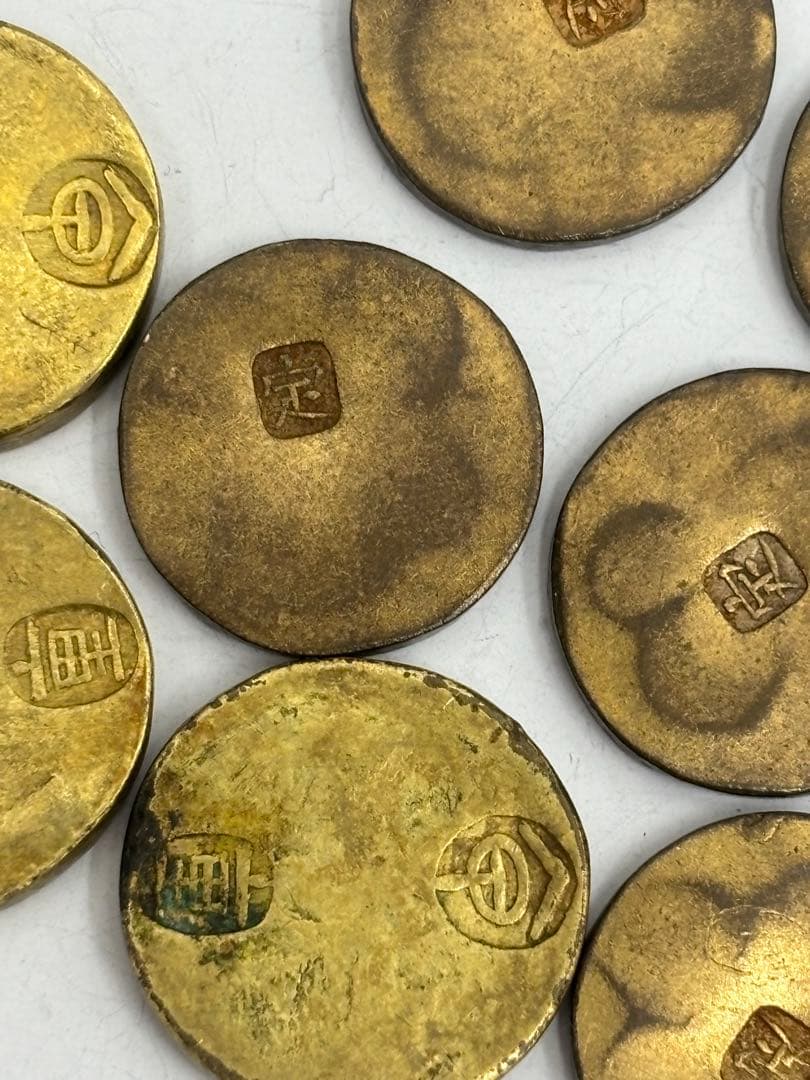 甲州一分金 贋作品 江戸時代の絵銭古銭 まとめ10個の通販