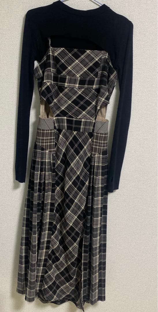 ANDMARY アンドマリー ベルチェックドレス - メルカリ