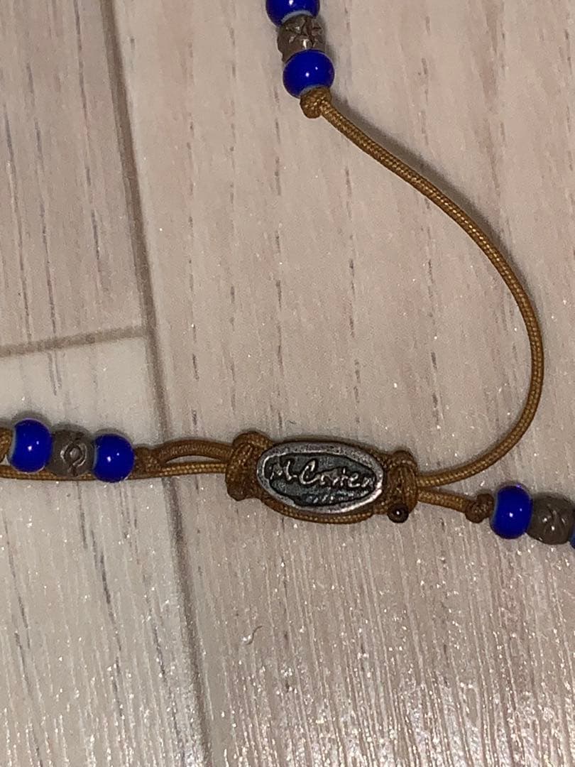 m cohen ビーズネックレス 925 blue ジョニーデップ - メルカリ