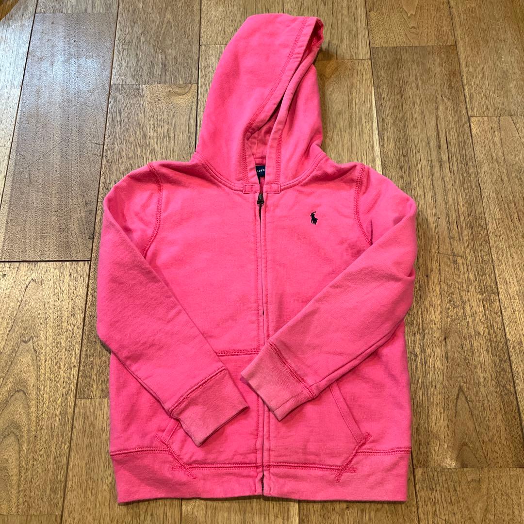 ラルフ・ローレン ピンク パーカー 120cm - メルカリ
