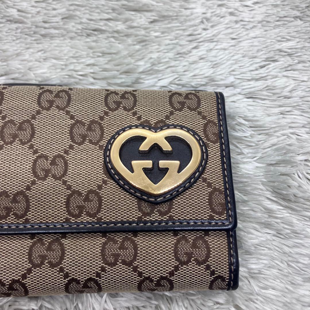極美品✨GUCCI ラブリーハート インターロッキング GGスプリーム