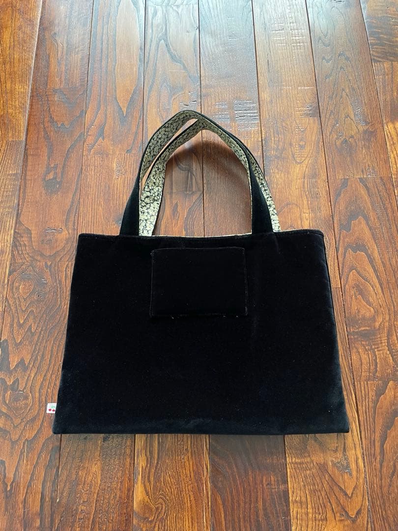ボンポワン ベロアトートバッグ リバーシブル - メルカリ