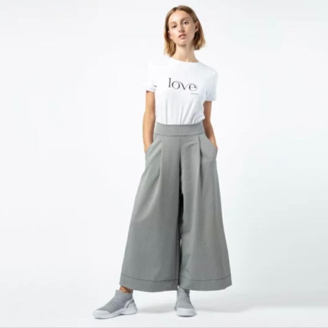 【ぴあらん】Repetto グレー パーカー＆ガウチョパンツ RANAN（ラナン） パンツ やわらか裏起毛2WAYカーブスウェットパンツ