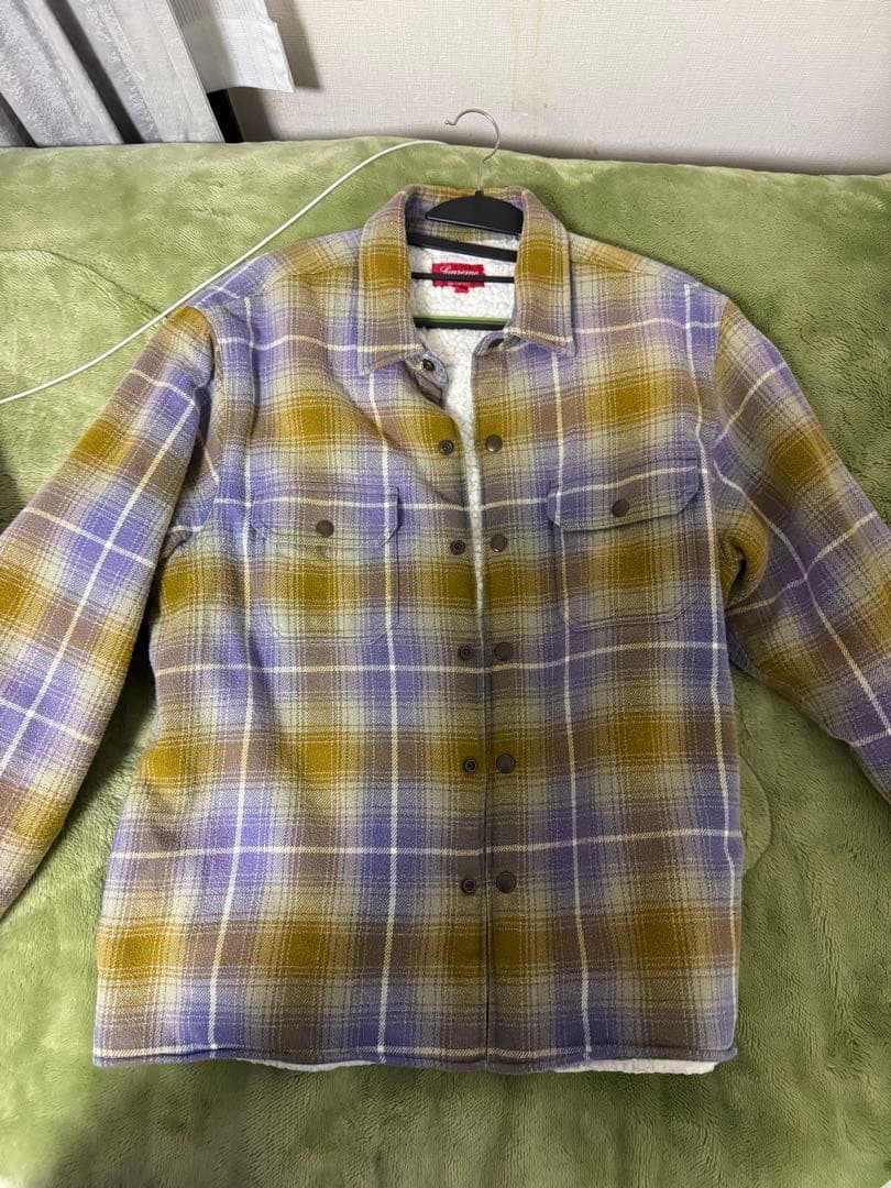 supreme ネルシャツ Supreme Thermal Lined Zip Up Flannel Shirt Black Men's - FW25 - US