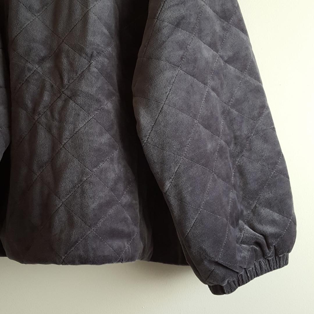 新品 SM2☆チャコール／ベロア中綿キルトジャケット - メルカリ